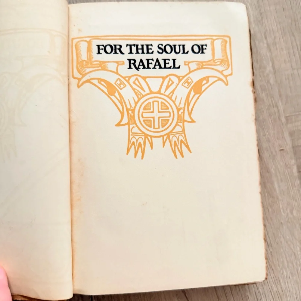 Antique 1914 Book, For the Soul of‎ Rafael by Marah Ellis Ryan, Historical Novel